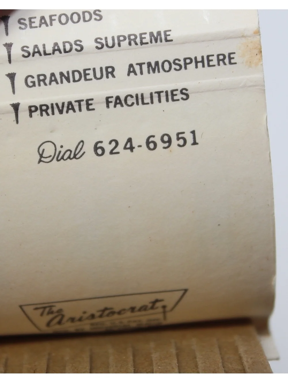 Vintage Matchbook Folles Restaurant Cuisine Royale Clarksdale Mississippi Steaks